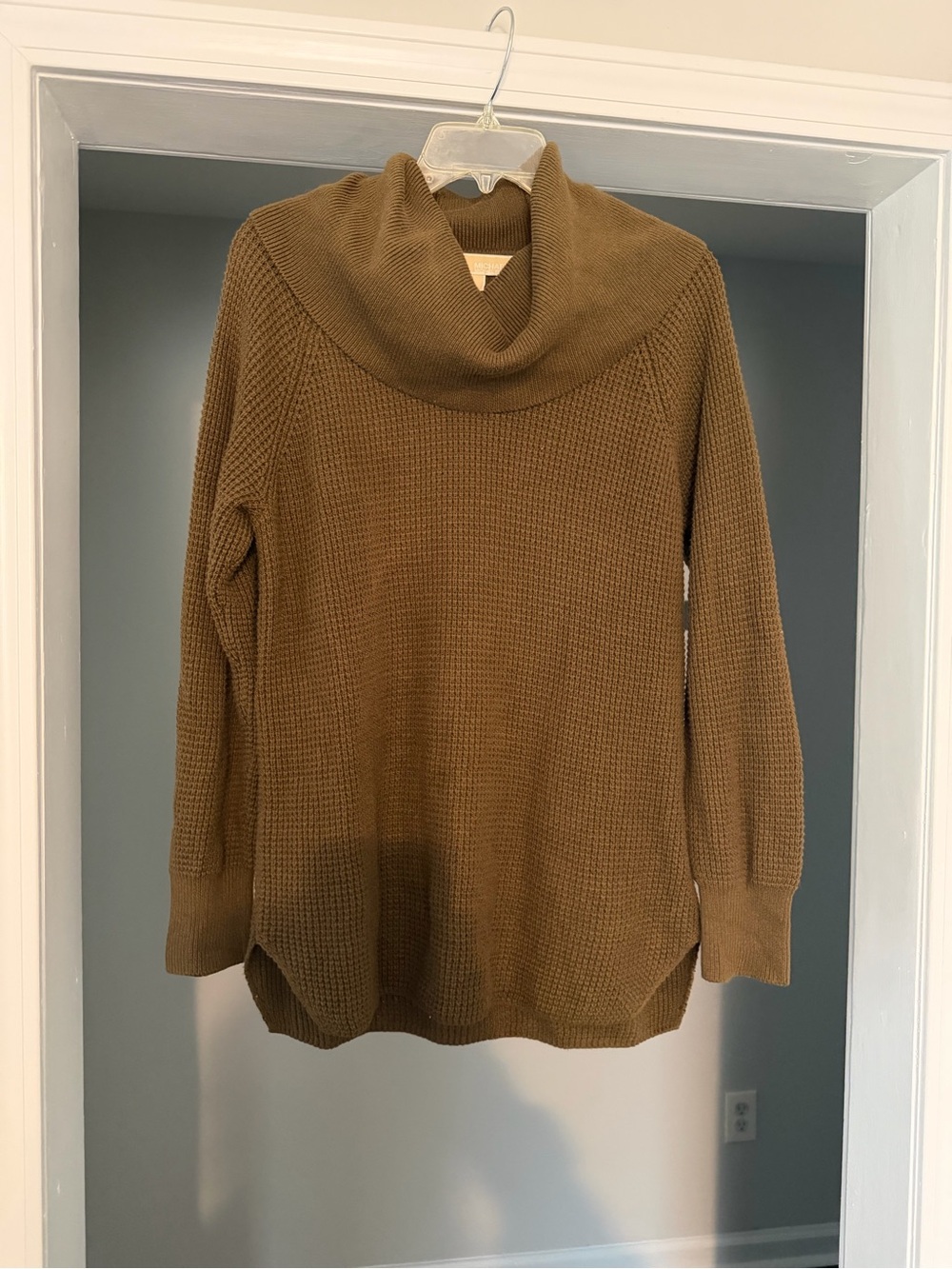 Michael Kors Olive Brown Cowl Neck Sweater